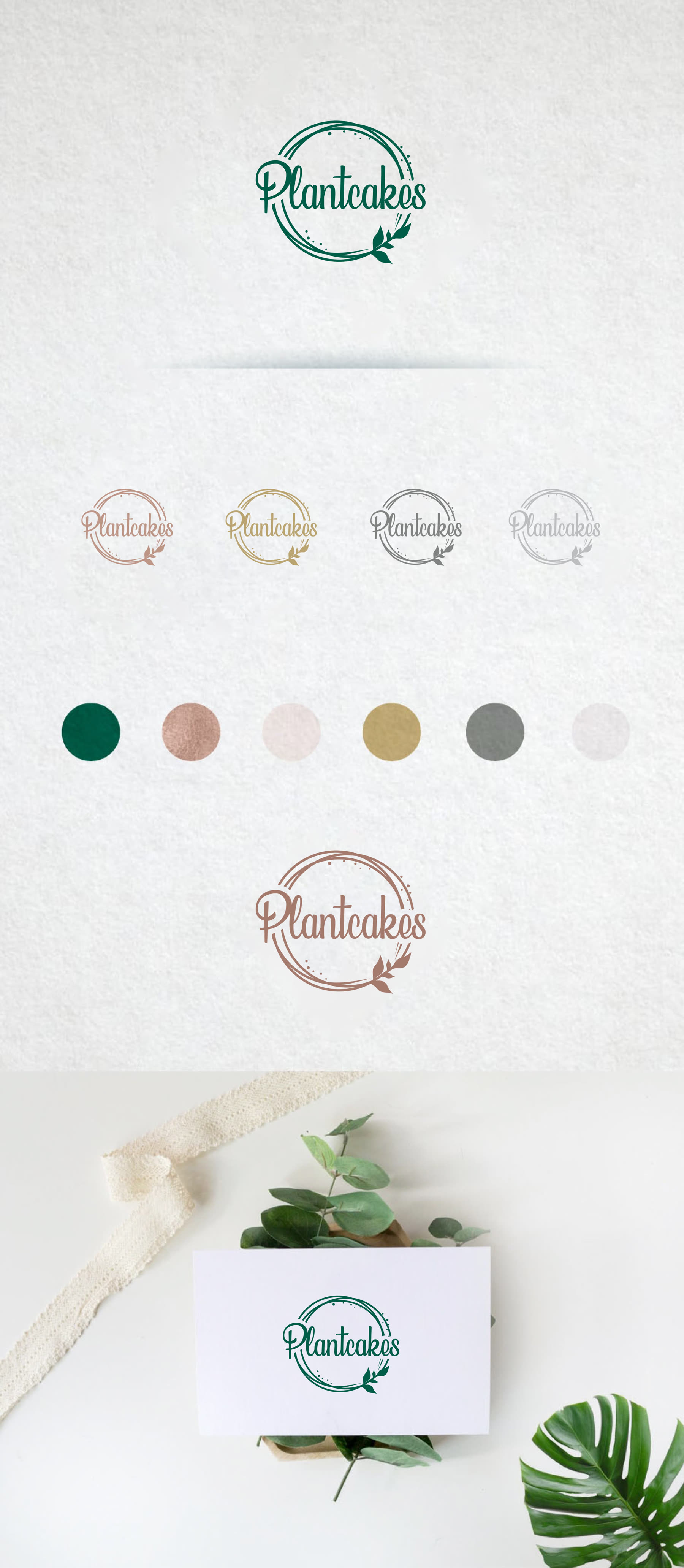 Plantcakes Bakery Logo Design